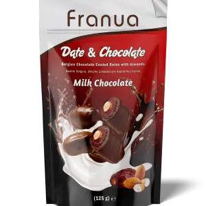 sütlü çikolatalı hurma bademli franua